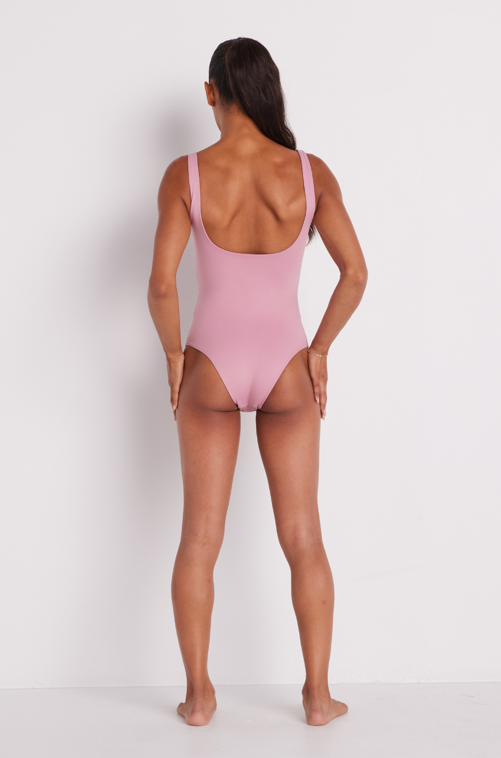 Compression Bodysuit in Rosewater