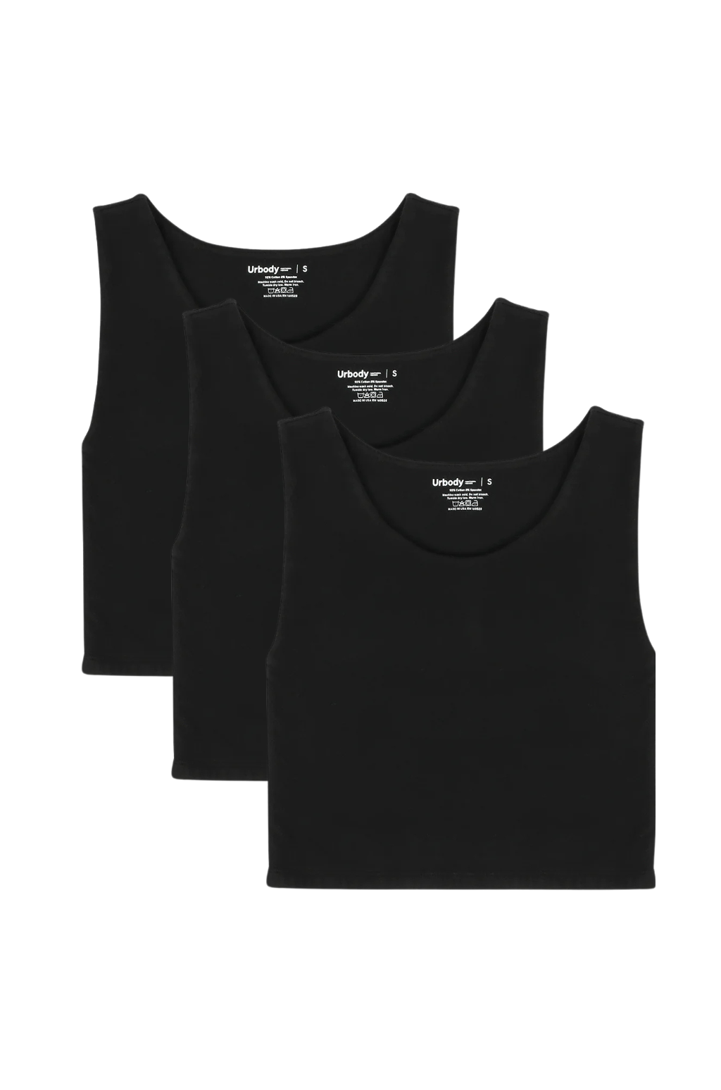 Half Tank Cotton Compression Top 3-Pack Bundle